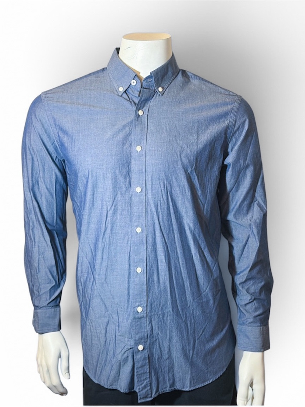 Ben Sherman Men's Blue Button-Down Dress Shirt